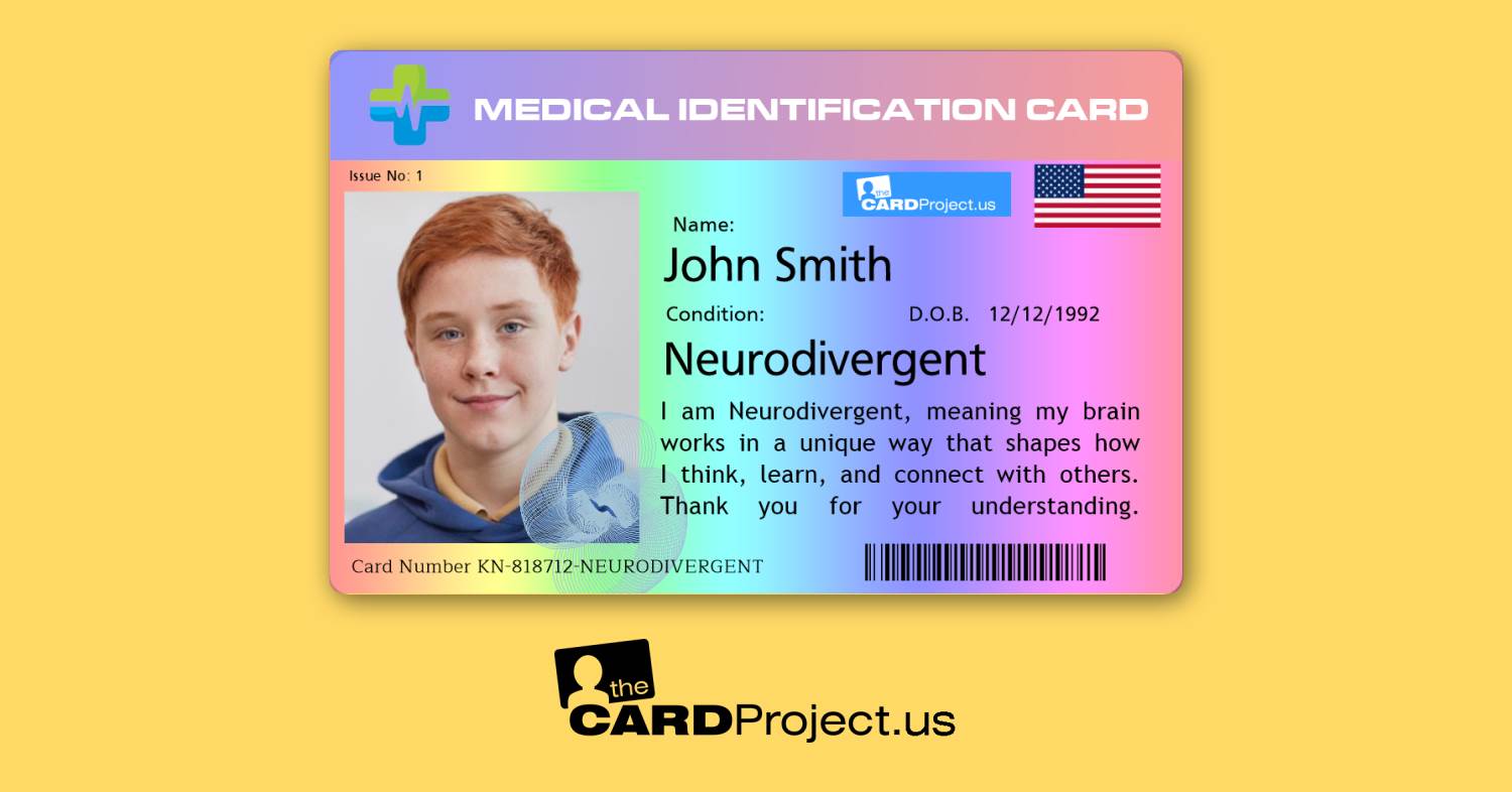 Neurodivergent Premium Medical Card (FRONT)